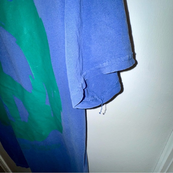 *FLAWS* Mac Miller Macadelic Blue Graphic T-Shirt - Picture 11 of 12